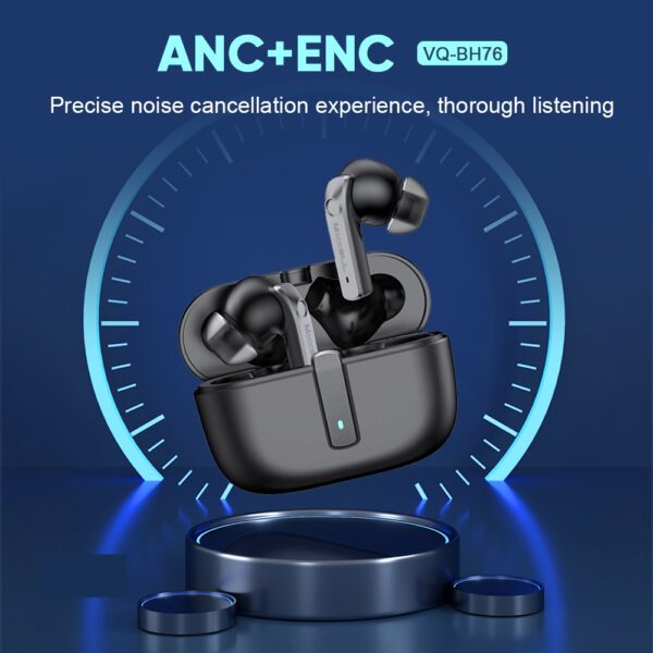 S2117 Miccell TWS ANC + ENC Wireless Earphone (VQ-BH76) - Image 3