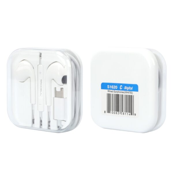 S1620 Miccell C-Digital Flat-Ear Earphones (VQ-H53) Acrylic Pack