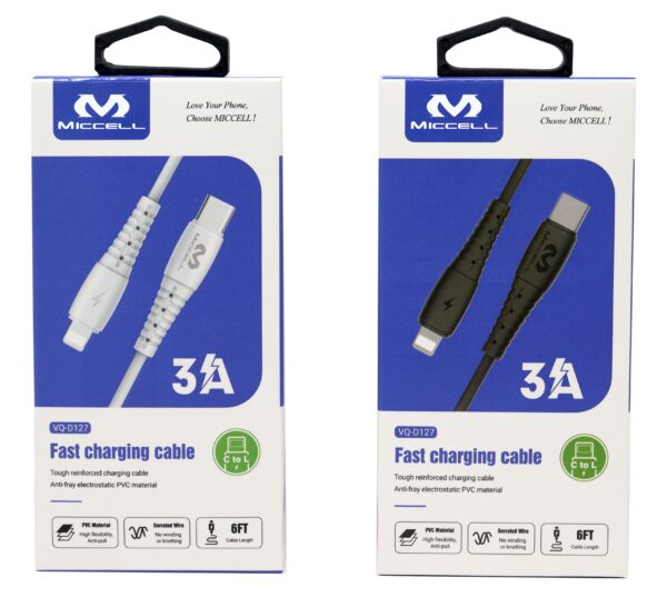 S1683 Miccell C to L Cable 6ft (VQ-D127) Box Pack