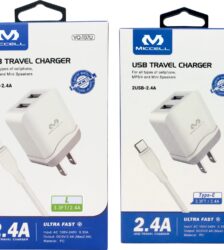 S384 Miccell USB Travel / Wall Charger 3.3ft (VQ-T07U) Box pack