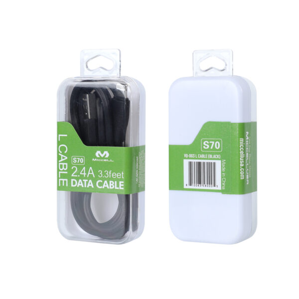 S70 Miccell Data Cable  3.3ft (VQ-D03) Acrylic pack - Image 5