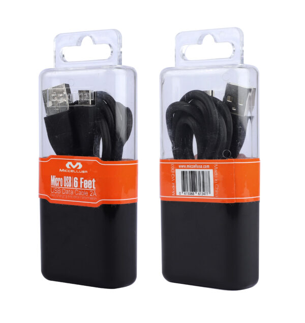 S71 Miccell Universal Data Cable 6ft (VQ-D03) Acrylic pack - Image 6