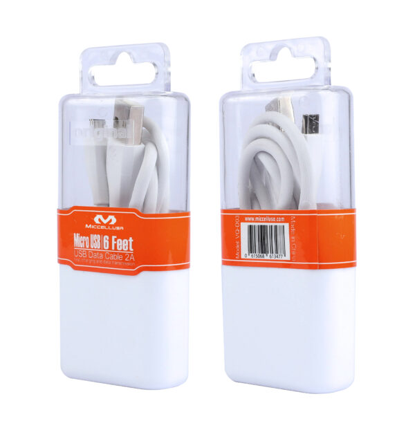 S71 Miccell Universal Data Cable 6ft (VQ-D03) Acrylic pack - Image 7