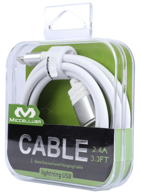 S74 Miccell Universal Data Cable 3.3ft (VQ-D70) Acrylic pack - Image 3