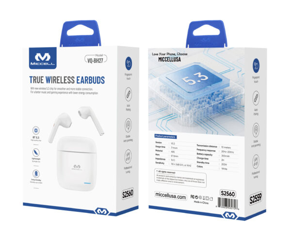 S2560 Miccell TWS Wireless Earphone (VQ-BH27) - Image 4