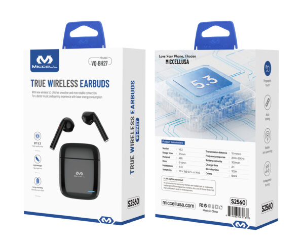 S2560 Miccell TWS Wireless Earphone (VQ-BH27) - Image 3
