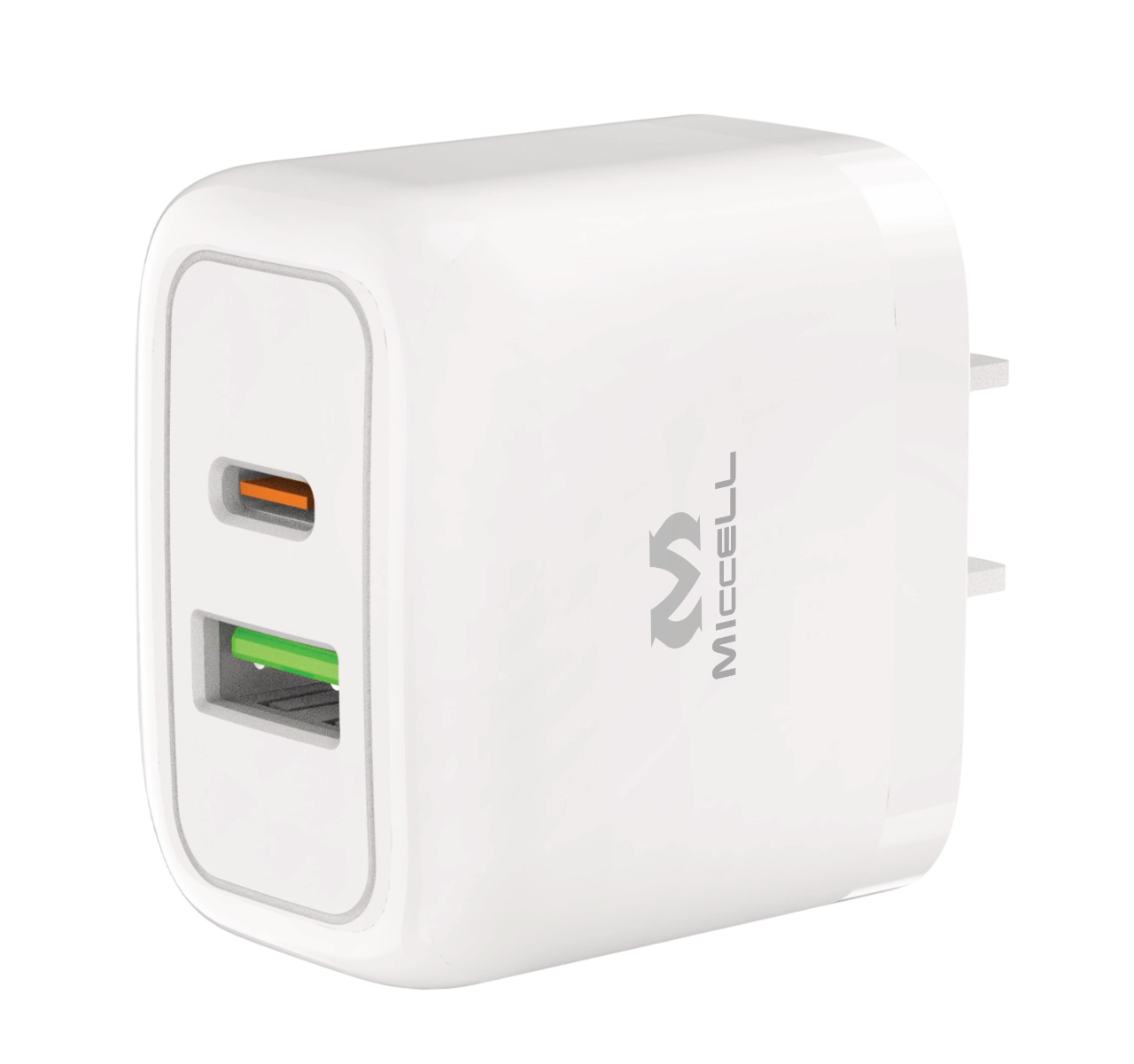 S2974 MiccellUSA 38W* Dual Port FAST WALL Charger (VQ-T12) Unpacked 1pc