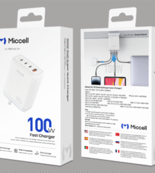 S2989 Miccell 100W 4-Ports Super Quick Charge Wall Charger (VQ-T51)